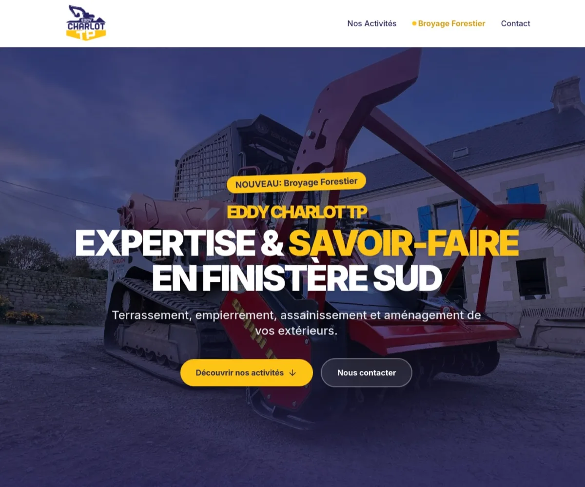 Capture du site Eddy Charlot TP